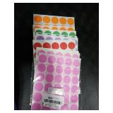 Yeachlaing 1 Round Colored Dot Stickers Labels - 11 Assorted Colors,660 Pack