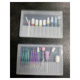 26pcs Nail Drill Bits Set, 3/32inch Professional Ceramic Safety Bits for Nail Drill, Cuticle Efile Nail Drill Bits, Remover Bits for Acrylic Gel Nail Tech Manicure Pedicure, Home Salon