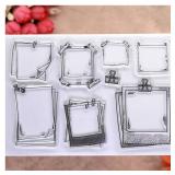 KWELLAM Message Board Clip Clear Stamps for Card Making Decoration and DIY Scrapbooking 21032415