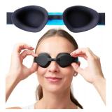 MyHalos Moisture Chamber Glasses for Dry Eyes - Sleep Mask for Dry Eyes - Reusable & Soft - Hydrating Sleeping Mask & Moisture Goggles for Men and Women - Patent Pending