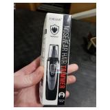 Ear and Nose Hair Trimmer Clipper - 2025 Professional Painless Eyebrow & Facial Hair Trimmer for Men Women, Battery-Operated Trimmer with IPX7 Waterproof, Dual Edge Blades for Easy Cleansing Black