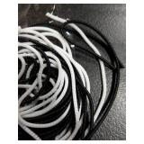 Frienda 10 Pcs Spiral Cord Protector Chargers Protector Pets No Chew Data Cable Protective Sleeve Headphone Charger Saver USB Cable Cover Wire Repair for Phone USB (Black and White)