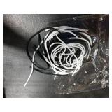 Frienda 10 Pcs Spiral Cord Protector Chargers Protector Pets No Chew Data Cable Protective Sleeve Headphone Charger Saver USB Cable Cover Wire Repair for Phone USB (Black and White)