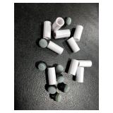 uadbau Pool Cue Tips Replacement Kit - Screw On Pool Stick Tips, Billiard White Ferrules, No Need Glue or Clamp for Snooker and Pool Cues, 12mm/13mm, 5pcs Each (Blue)