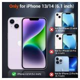 SUPFINE Magnetic for iPhone 14 Case & iPhone 13 Case (Compatible with MagSafe) (Military Grade Drop Protection) Slim Translucent Matte Shockproof Phone Cover,Sand Pink