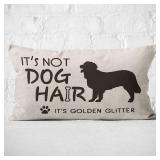 Mancheng-zi Golden Retriever Gifts - Reserved for The Dog Pillow, Decor, 12x20 Pillow Cover for Women