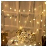 Star String Lights, Merdeco 20ft 40 LED USB Powered Star String Lights Warm White Fairy Lights for Birthday Party Wedding Christmas Home Decoration