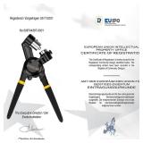 zonglan Heavy Duty Grommet Tool Kit of 1/2 5/16 and 3/8,Multi Size Handheld Eyelet Tool Plier Rivet Press with 900 pcs Silver Grommets for Tarp Leather Fabric