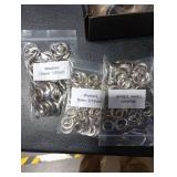 zonglan Heavy Duty Grommet Tool Kit of 1/2 5/16 and 3/8,Multi Size Handheld Eyelet Tool Plier Rivet Press with 900 pcs Silver Grommets for Tarp Leather Fabric