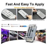 OneFish Privacy Screen Protector Designed Compatible with Samsung Galaxy S25, 9H Tempered Glass, Scratch Resistant Bubble Free, Easy Installation, Auto Dust-Elimination 2 Pack