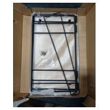 LIBKEN Wooden Coffee Bar Rack 2-Tier Countertop Organizer with Detachable Back Rails Minimal Scandinavian Design Storage Shelf for Kitchen, Office, Coffee Station, Bar & Bathroom