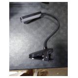 ReinHoo Clip on Light,9 Brightness+5 Color Rechargeable Desk Lamp,4000mAh Battery Operated Lights,450 Lumen 48 LED Desk Lamp with Clamp Light,Cordless Reading Lamps for Bed/Headboard/Bedside Table POW