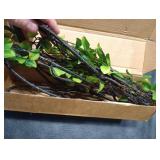 Cherica Artificial Ficus Branches Faux Eucalyptus Stems, 47.2 Inch Fake Greenery Stems Artificial Plants for Vase Filler Decoration, Fake Leaves Branches Centerpieces Decor