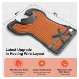 Heating Pad for Neck Shoulder and Back, Valentines Day Gifts for Her Him, Birthday Gift for Women Men Mom, Deeper Pain Relief,Large Weighted Heat Pad, ETL Certified, Gray