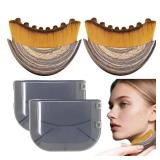 1/2 PCS Lymphatic Contour Face Brush for Sculpting Anti-Puffiness, Detox & Lift, Improves Skin Glow & Absorption (2 Pcs Contour Face Brush)