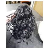 ZQIAN BEAUTY Clip on Ponytails for Women - 12 Inch Curly Black Ponytail Extension, Curly Pony Tails Hair Extensions, Synthetic Hair Extensions Ponytail, Natural Hair Pieces for Women (Color: Black)