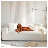 Mitid Sofa Cover Fuzzy Couch Cover for Pet, Couch Covers for Dogs Washable Non-Slip Sofa Slipcover Cushion Protector Pets Friendly Mat Bed