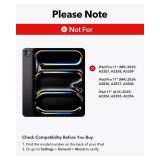 ESR iPad Air 11 inch Case with Keyboard (M3/M2, 2025/2024), iPad Pro 11 (4th/3rd/2nd/1st Gen) & Air 5/4th Magic keyboard Case, Easy-Set Floating Cantilever Stand, Precision Multi-Touch Trackpad, Black