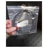 Nanxudyj AUX Cord 6ft,3.5mm Stereo Audio Cable 90 Degree Nylon Braided 3.5mm Male to Male Stereo Aux Cables Right Angle TRS Cable Portable Compatible for Headphone, car,Tablets, Speakers