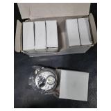 HOX Keyed Disc Padlock, Stainless Steel Keyed-Alike Padlocks, 6-Pack Heavy Duty Locks, Waterproof Outdoors Lock with 3/8 Inch Shackle, 2-3/4 Inch Wide Body, for Hasp Latch, Fences, Storage Locker