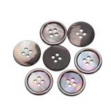 uxcell 5 Pcs Natural Shell Buttons, 4 Hole 20mm Mother of Pearl Buttons for Shirt Clothes Coats Suits Jacket Jeans Skirts Sewing Craft DIY Decoration, Black