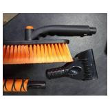 WeenthAvenue 33in Extendable Snow Brush and Ice Scraper for Car Windshield, 2-in-1 with 360° Pivoting Brush Head and Comfortable Foam Grip for SUV Trucks Sedans, Orange