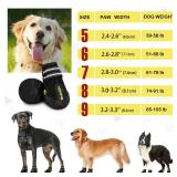 DcOaGt Dog Shoes for Large Dogs XXL, Waterproof Dog Boots with Anti-Slip Sole Breathable Reflective Paw Protectors Booties for Hot Pavement Summer Winter Snow Hiking Walking 4PCS(Size 9)