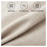 MIULEE Pack of 2 Decorative Linen Burlap Textured Pillow Covers Farmhouse Boho Accent Pillowcases Spring Home Decor for Couch Sofa Bedroom Living Room 18x18 Inch Taupe