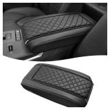 KBH Center Console Armrest Cover for Toyota Highlander 2020 2021 2022 2023 2024 2025, Arm Rest Lid Accessories Cushion Pad, Anti-Scratch, Black
