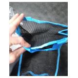 TYBONDER Trash Bags Holder,Plastic Bag Holder,Large Capacity Grocery Bags Holder,Shopping Bags Storage,Garbage Bag Holder,Breathable Mesh Small Trash Bag Organizer Dispenser (Blue)