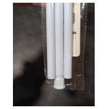 QINGYUN Tension Rod 28 to 48 inch, Adjustable Curtain Rods No Drilling Spring Rods Extendable Pressure DIY Tension Rod for Window Closet Kitchen, White