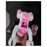 Top Race Pink Robot Dog - Remote Control Toy with Touch Function - Interactive Smart Pet with Voice Commands, Dancing, Animal Sounds - Robotic Puppy for Kids, 3 Years Up
