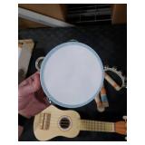 Vanplay Kids Guitar Set - Montessori Toys for 2 3 Year Old Boy Girls Birthday Gifts, 7 in 1 Musical Instruments for Toddlers 2-4, Band Sets with Ukulele/Flute/Tambourine/Maracas Toys for Kids 3-5 MISS