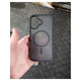 FNTCASE for iPhone 16 Phone Case: Magnetic Translucent Matte Shockproof Slim Cell Phone Cover - Military Grade Drop Proof Hard Back Anti-Fingerprint Protective Case