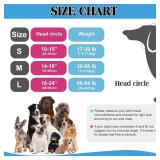 SilTriangle 3 Pcs 3 Size Dog Ear Cover Swimming Waterproof Head Wrap for Bath and Grooming, Adjustable Dog Ear Protector, Calming Hood for Thunder, Fireworks, Anxiety