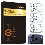 Ailun 3 Pack Camera Lens Protector for iPhone 17 Pro Max,Tempered Glass,9H Hardness,Ultra HD,Anti-Scratch,Case Friendly,Does not Affect Night Shots[Not for iPhone 17/17 Pro/iPhone Air]