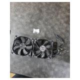 ELUTENG Dual 120mm USB Fan with 3 Speeds 5V Ventilator Fan Portable Cooling Fan Rechargeable Compatible for Laptop Receiver DVR Playstation Xbox Desk Computer Cabinet Cooling