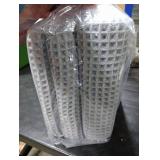 MIULEE Set of 2 Waffle Bathroom Runner Rugs, Boho Bath Rugs Non Slip Washable, Super Absorbent Runner Bath Mats, Rubber Backed, Ideal for Hallway Laundry Room, Light Grey, 2