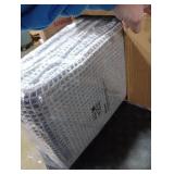 MIULEE Set of 2 Waffle Bathroom Runner Rugs, Boho Bath Rugs Non Slip Washable, Super Absorbent Runner Bath Mats, Rubber Backed, Ideal for Hallway Laundry Room, Light Grey, 2