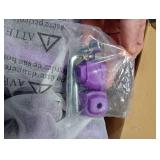 HXWY Kids Roller Skates for Boys Girls Child, Adjustable 4 Sizes Roller Skates for Adult and Youth with Light Up Wheels, Black Purple Patines para ninas for Outdoor Indoor Sports (Large - Youth (4-7)