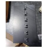 Wishtofly Tonal Accessory Shelf, Wall Mount Floating Shelf Organizer Fits Various Home Gym Accessories, Heavy Duty Space Saving Tonal Storage Rack with 6 T-Locks Clips Hooks Adapters Hanger, Black