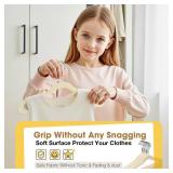 Uinicor Baby Hangers 50 Pack 11 Inch,Velvet Baby Hanger Slim & Space-Saving,Kids Hangers with 360 Swivel Hook,Heavy Duty Toddler Hanger for Childrens Coats,Pants,and Dress (Beige)