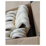 Uinicor Baby Hangers 50 Pack 11 Inch,Velvet Baby Hanger Slim & Space-Saving,Kids Hangers with 360 Swivel Hook,Heavy Duty Toddler Hanger for Childrens Coats,Pants,and Dress (Beige)