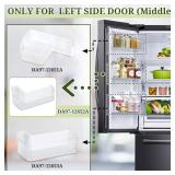 DA97-12652A Refrigerator Door Shelf Bin Replacement (Left Middle) Compatible with Samsung RF263TEAE, RF263BEAE, RF265BEAESG, RF265BEAESR, Replaces Part number : 3973522 AP5623588 PS4176655 EAP4176655