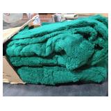 Linecooo Dark Green Fleece Throw Blanket 50x70 for Couch Sofa Bed,Super Soft Cozy Plush Microfiber Flannel Blanket with 3D Checkered Design Lightweight for Adults,Woman,Girls