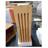 Fiery Chef 14.56L x 11W Bamboo Cutting Board Set of 4 - Wood Cutting Board Set with Holder, Chopping Boards Set with Food Icons, Juice Groove - Ideal for Meat, Fish, Bread, Vegetable, Fruit Chopping