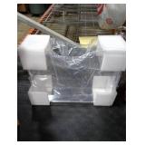 Tfirhuoe Acrylic File Folder Organizer, Clear Hanging File Organizer Box for Letter Size, Desktop File Holder with Handles, Slim Filing Storage Box for Desk Office Home Work -1 Pack