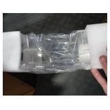 Tfirhuoe Acrylic File Folder Organizer, Clear Hanging File Organizer Box for Letter Size, Desktop File Holder with Handles, Slim Filing Storage Box for Desk Office Home Work -1 Pack