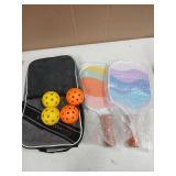 Pickleball Paddles Set of 2 or 4, USAPA Approved Pickleball Paddles Set with 4 Pickleball Balls and Pickleball Carry Bag, Fiberglass Pickle Ball Rackets 2 Pack Gifts for Beginners&Pros(OceanSwell)
