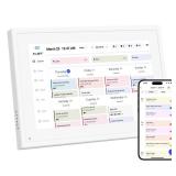 Ekasoco 10.1 Inch Digital Calendar,IPS HD Touchscreen Interactive Display,Smart Family Planner,Smart Calendar for Seamless Scheduling,Digital Picture Frame for Displaying Photos/Videos - Retail: $85